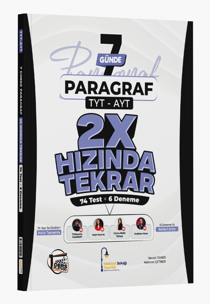 ESOKAĞI TYT AYT VDK 7 GÜNDE PARAGRAF - 2026